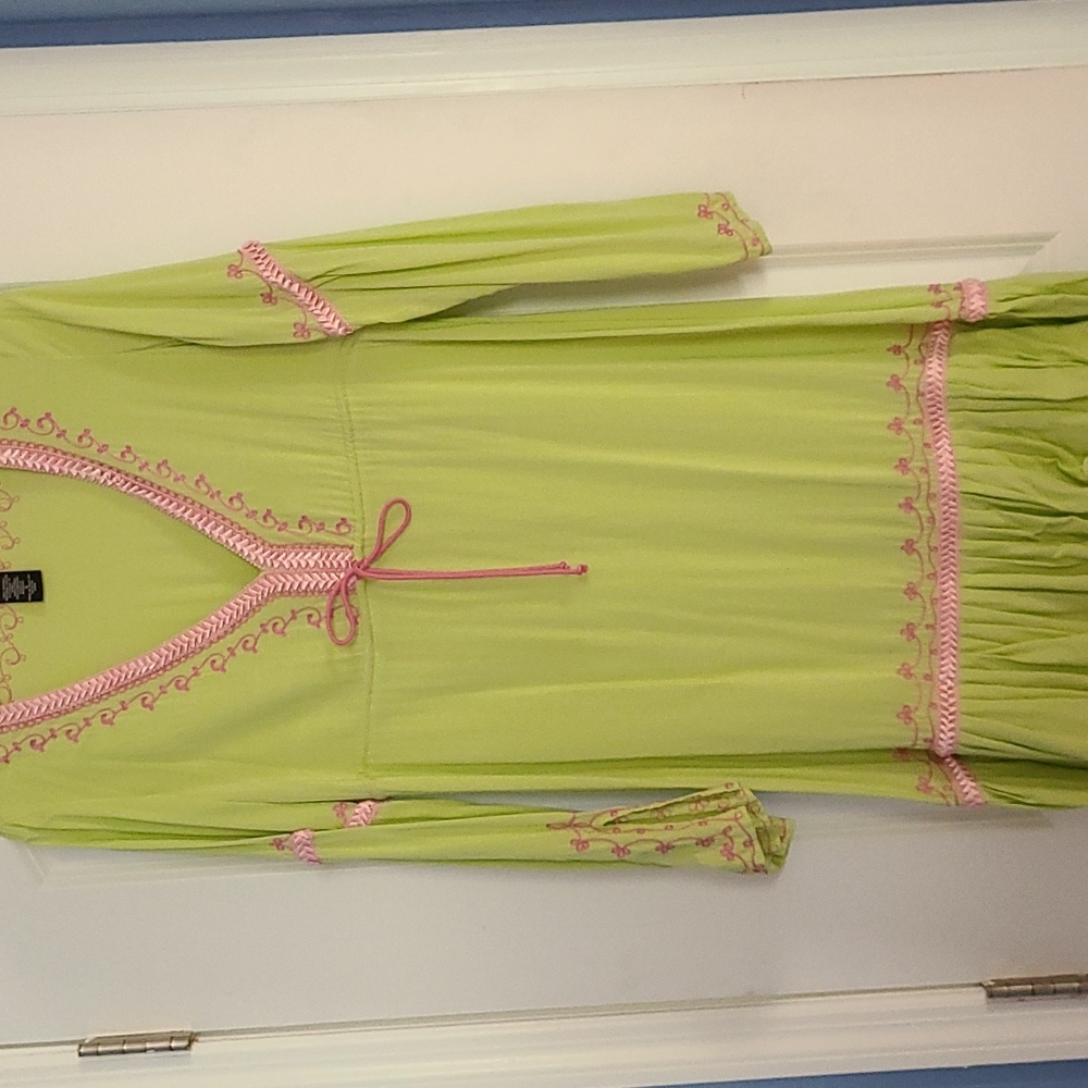 Lime & pink dress